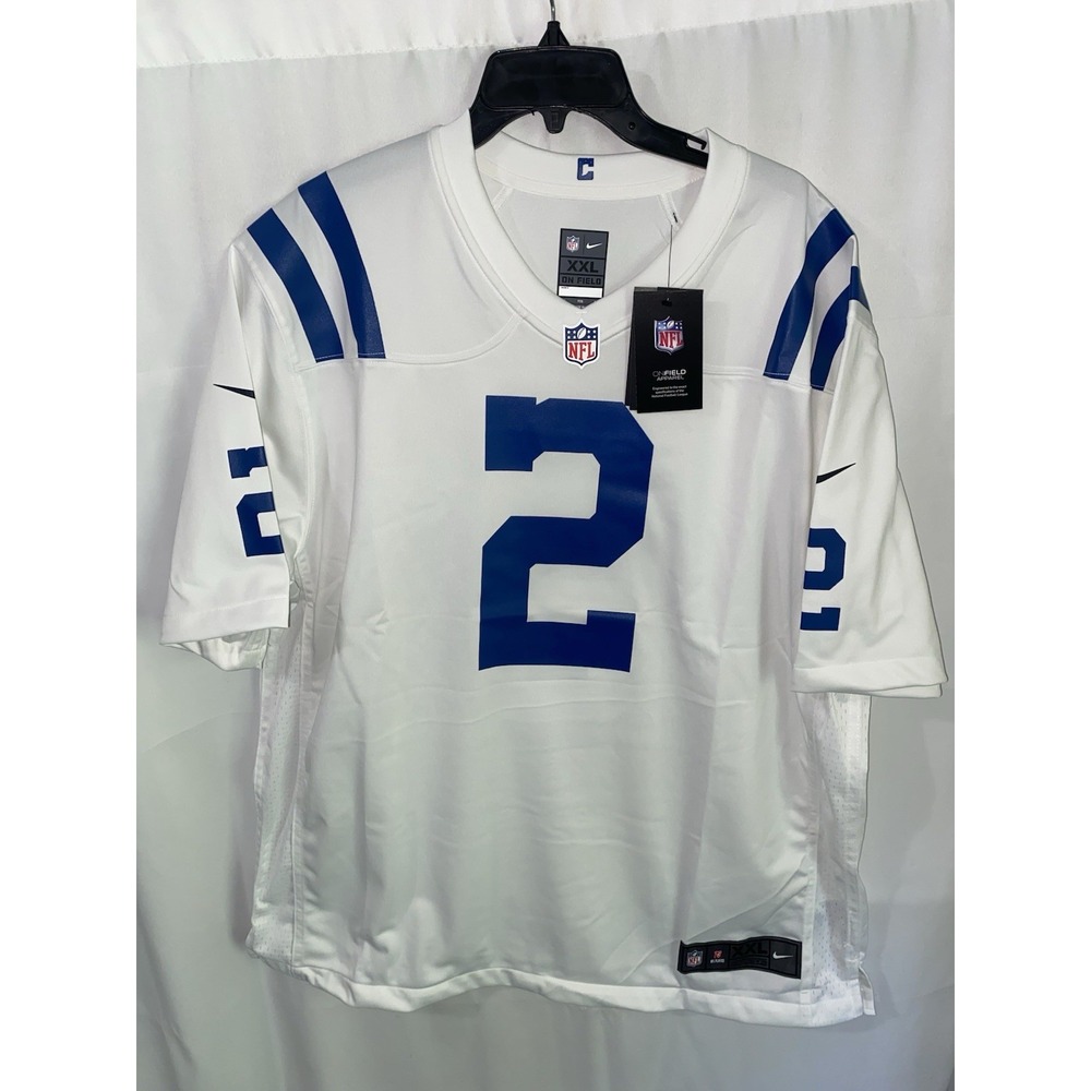 NWT Indianapolis Colts Carson Wentz Nike On Field Game Jersey Mens XXL